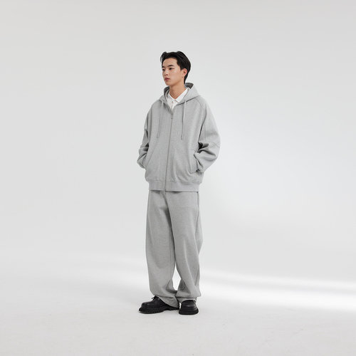 MODE COMMUTER| MC棉混纺亲肤抗皱全松紧腰宽松阔腿型针织长裤