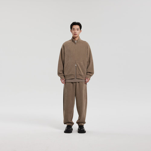 MODE COMMUTER| MC不潮品欧棉绒开襟立领卫衣