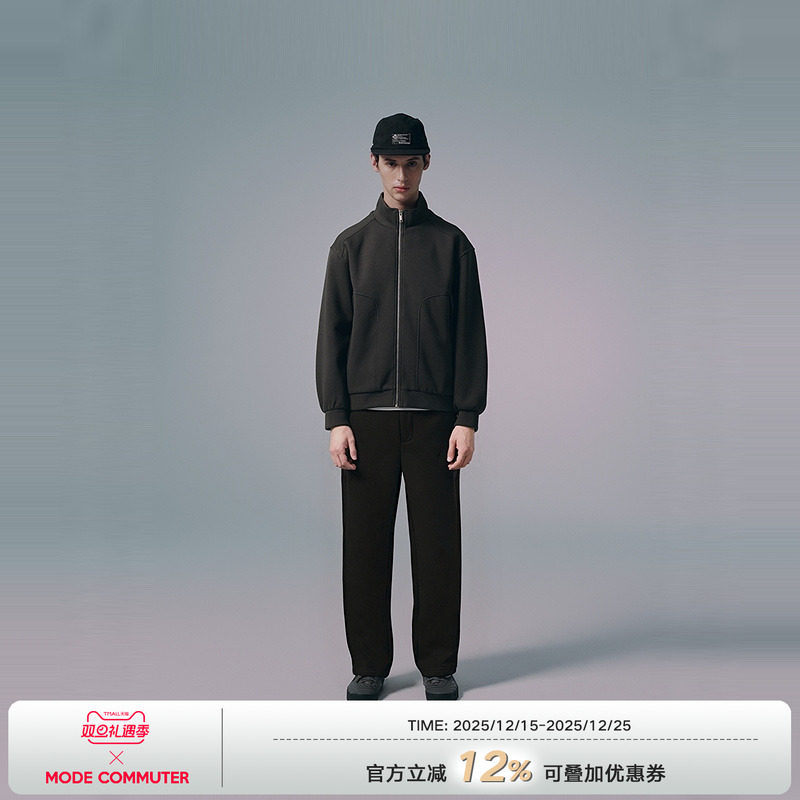 MODE COMMUTER | MC磨毛空气层针织柔软舒适O型针织长裤