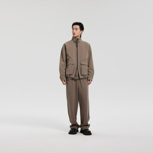 MODE COMMUTER| MC不潮品春季条感纹理梭织轻工装立领夹克