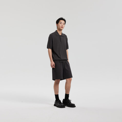 MODE COMMUTER| MC圈圈纱微阔短袖POLO线衫