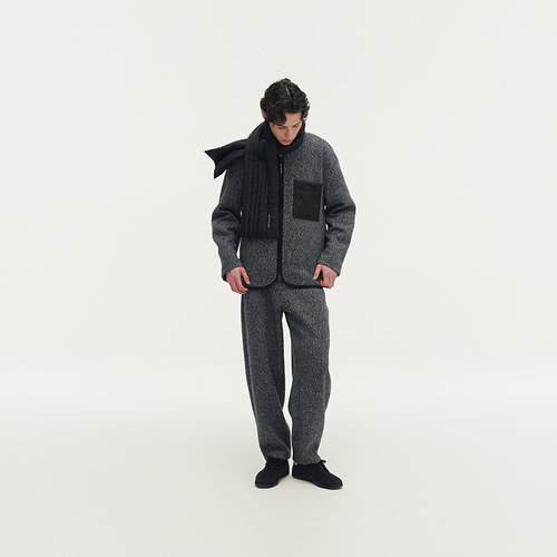 MODE COMMUTER | MC粗花呢针织保暖透气简约粗花呢O型针织长裤