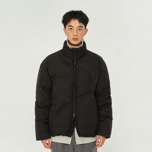 MODE COMMUTER | MC防水防晒功能梭织分割绗线设计感立领短款羽绒