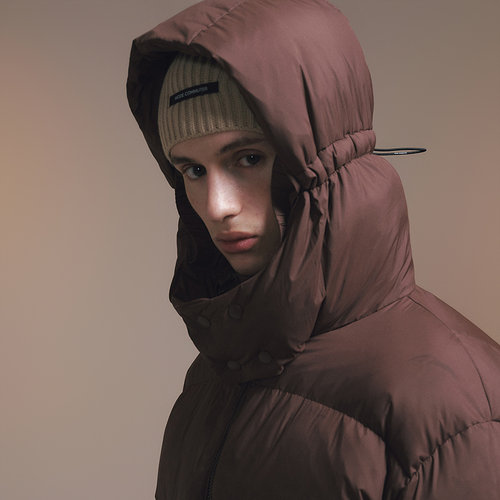 MODE COMMUTER | MC尼龙压光轻薄梭织休闲简约连帽短款羽绒服