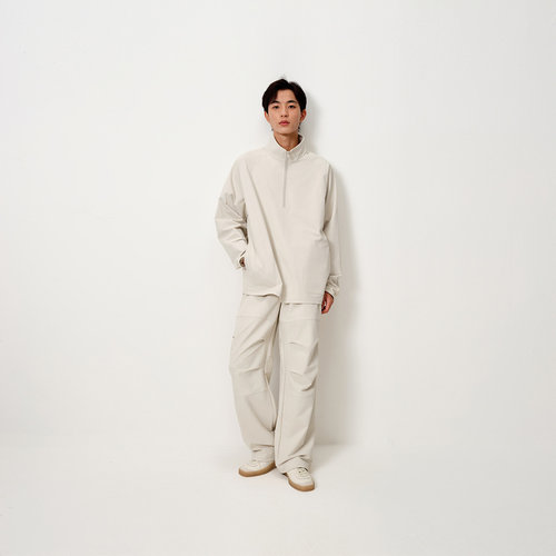 MODE COMMUTER| MC双面斜纹半开襟立领夹克