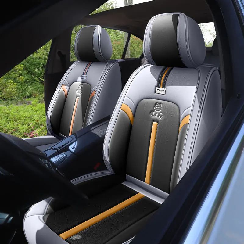 汽车坐垫全包围卡通座套四季通用坐套全皮座垫新款网红可爱座椅套