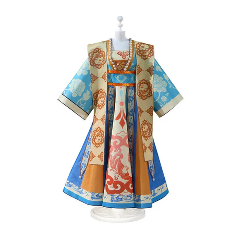 设计师制作手工儿童玩具裁剪过家家diy小小汉服服装男材料包女孩图片