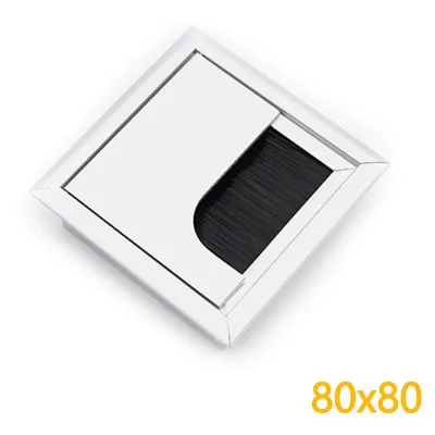 太空铝合金线盒金荣达方型铝线盒80X80mm穿线盒带毛刷直销
