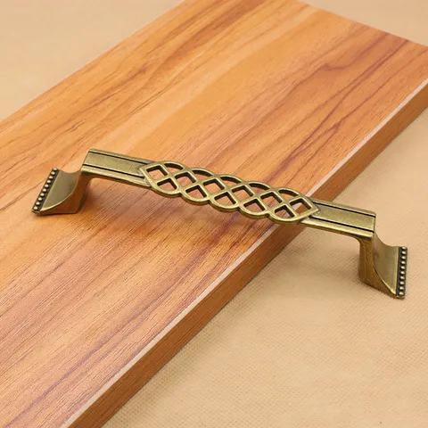 镂空拉手鸟笼锌合金橱柜青古铜中式厂销古典欧式128把手柜门仿古