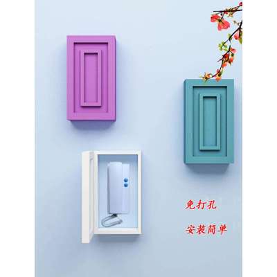 楼门可视对讲电话机装饰盒老式门铃电话机遮挡门禁应答机美化遮丑