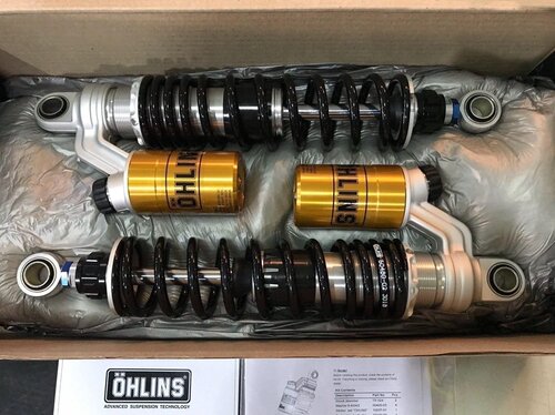 凯旋T100 T120欧林斯后减震 OHLINS速双speedsport 大攀爬 小攀爬