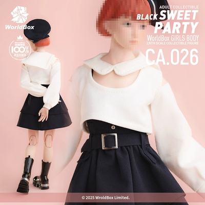 现货 Worldbox CA026 黑甜派对套装 1/6女兵人服饰 甜心