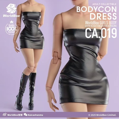 现货 Worldbox CA019 1/6可动女兵人抹胸包臀紧身裙套装服饰