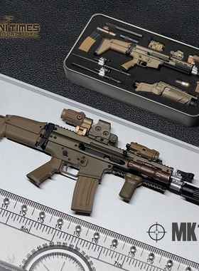 现货 mini times toys 1/6比例 MK16 MK17 MP7 武器模型 不可发射