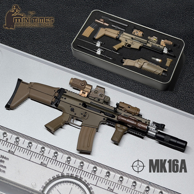 现货 mini times toys 1/6比例 MK16 MK17 MP7 武器模型 不可发射