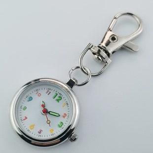 钥匙扣护士表便携简约复古可爱少女口袋挂表石英怀表款学生考试表