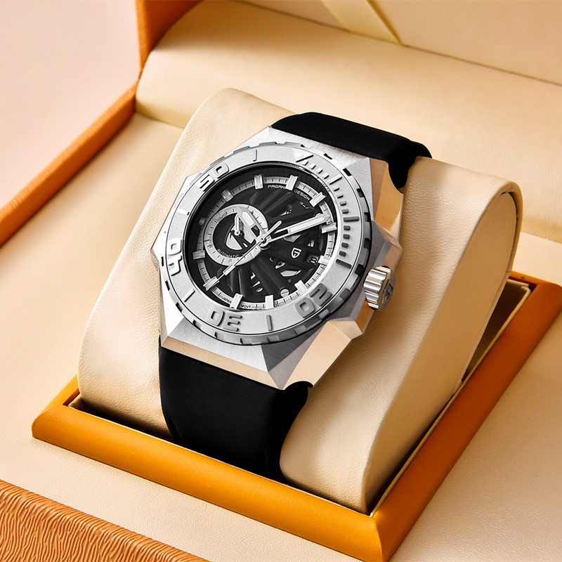 伯佳尼个性运动男士自动机械手表