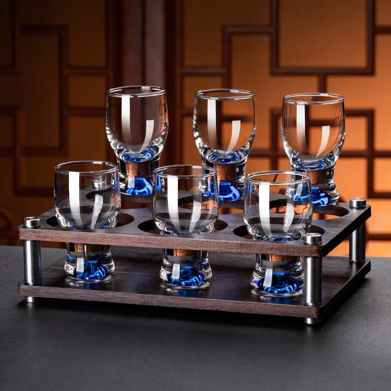 轻奢高档一两白酒杯分酒器家用水晶玻璃小酒盅烈酒杯酒具套装待客,餐饮具,白酒杯,淘宝优惠券,粉丝福利购,淘宝优惠卷