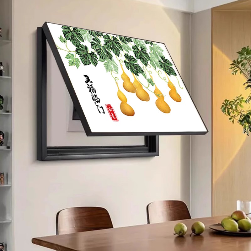 电表箱装饰画客厅装饰画多媒体箱遮挡配电箱电闸箱开关餐厅弱电箱