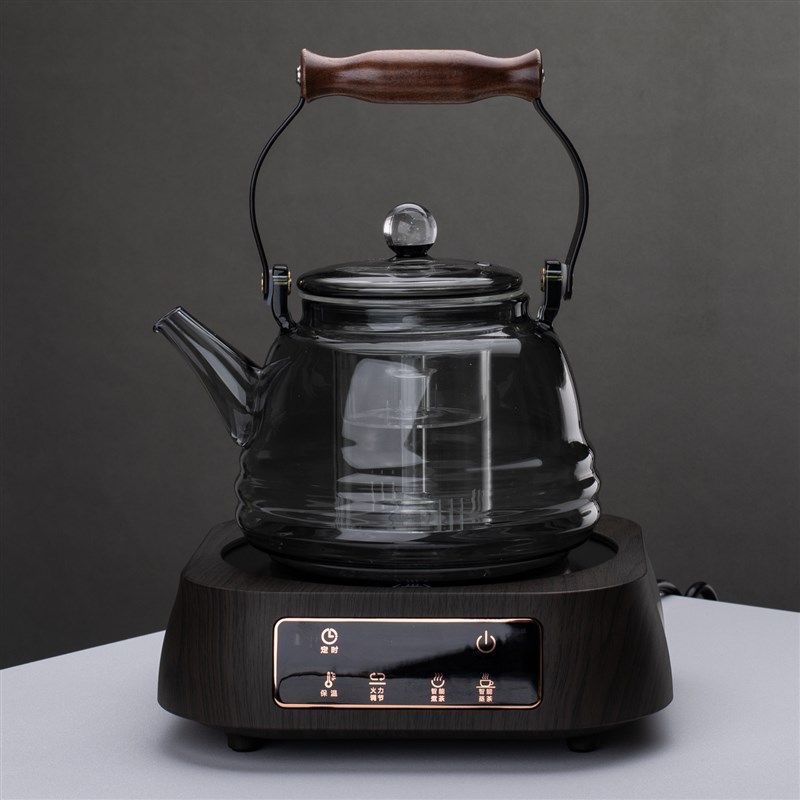电陶炉煮茶器玻璃煮茶壶蒸煮一体壶H自动蒸汽烧水壶煮茶炉泡茶