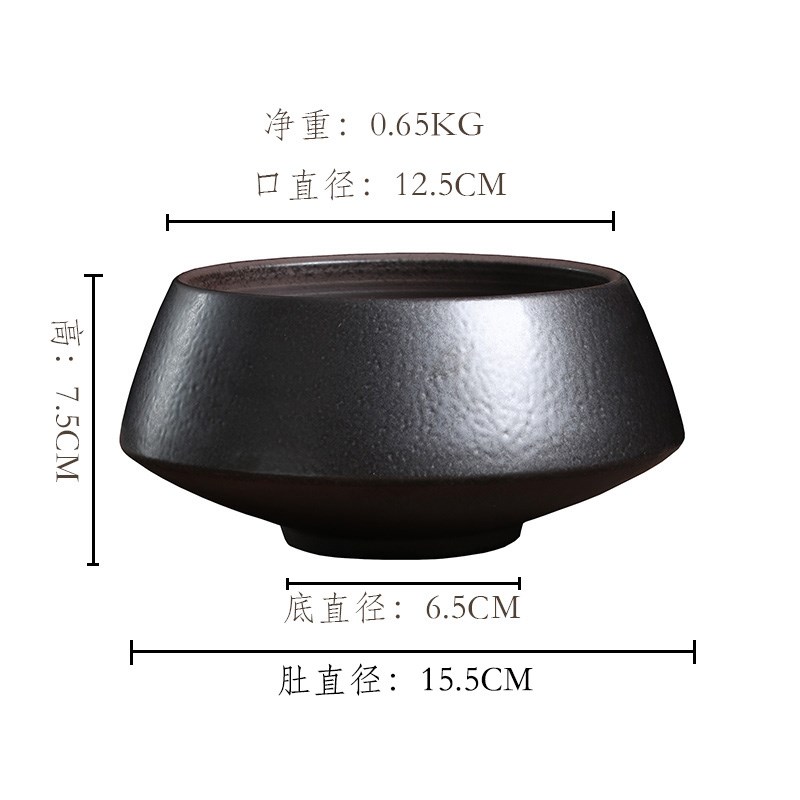 中式花盆花器插花器皿陶瓷一叶莲钵碗绿植蕨类创意无孔水培文竹盆