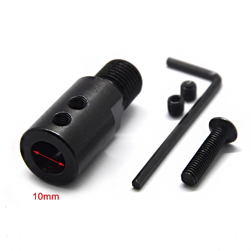 1/2-20UNF螺纹钻夹头 电钻接头气动扳手小风炮转换杆5/8/10mm