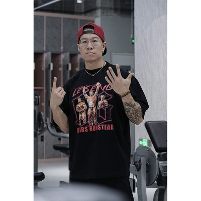 长袖美式休闲青少年印花T恤纯棉