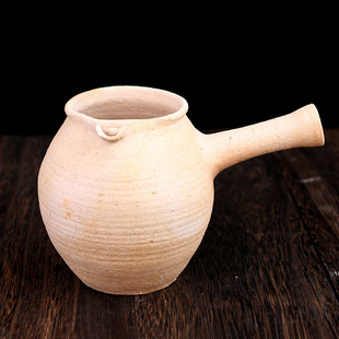 手工云南粗陶侧把烤茶罐土陶公道杯煮茶壶罐罐茶煮茶器烤茶炉套装
