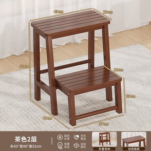 家用梯凳折叠人字梯加厚椅凳子两用登高楼梯室内非实木多功能凳子