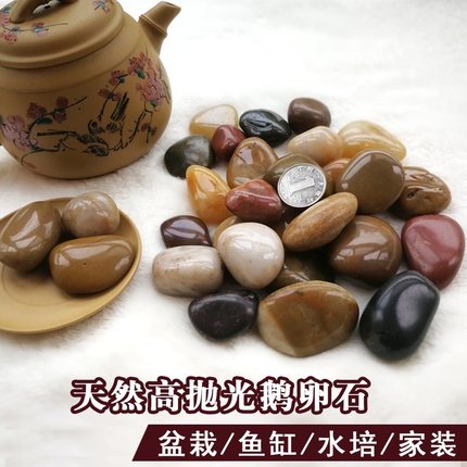 5斤装1-3厘米2-4厘米天然雨花石鹅卵石鱼缸造景原石景观五彩石子