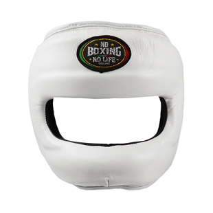 NoboxingNolife拳击横梁头盔小牛真皮款全防护 成人头套护头减震