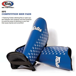泰国Fairtex泰拳护腿实战 比赛护胫SP5 散打搏击格斗训练护小腿板