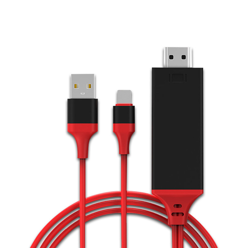 适用苹果lightning转hdmi手机连接电视机lighting高清接口数据线