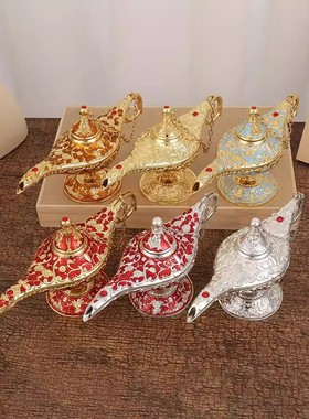 阿拉丁神灯家用客厅书房玄关酒柜复古创意俄罗斯许愿灯轻奢摆件