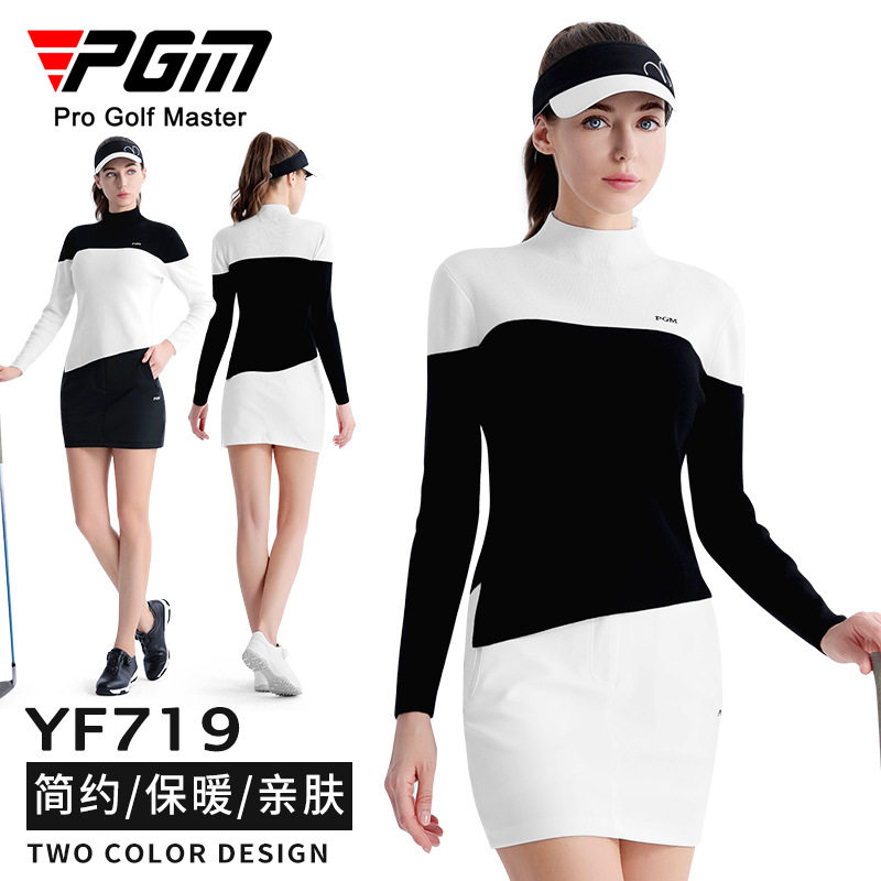 PGM高尔夫女装保暖收腰毛衣配