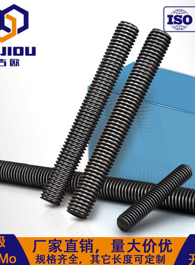 10.9级全螺纹螺柱HG20634全牙螺杆35CrMo石化短通丝20613牙条丝杆