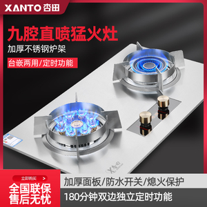 杏田 A猛火灶大火力燃气灶双灶家用液化气灶煤气炉灶台嵌两用灶具