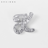 佧茜文时尚 气质高级感镶钻胸针