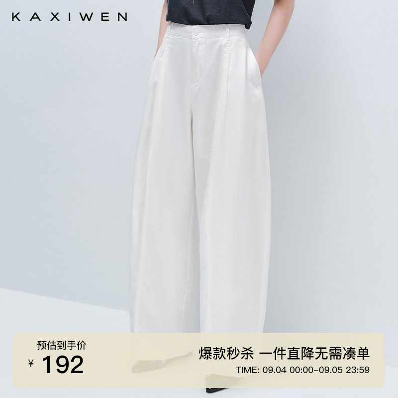 100%纯棉宽松阔腿梧桐裤图片