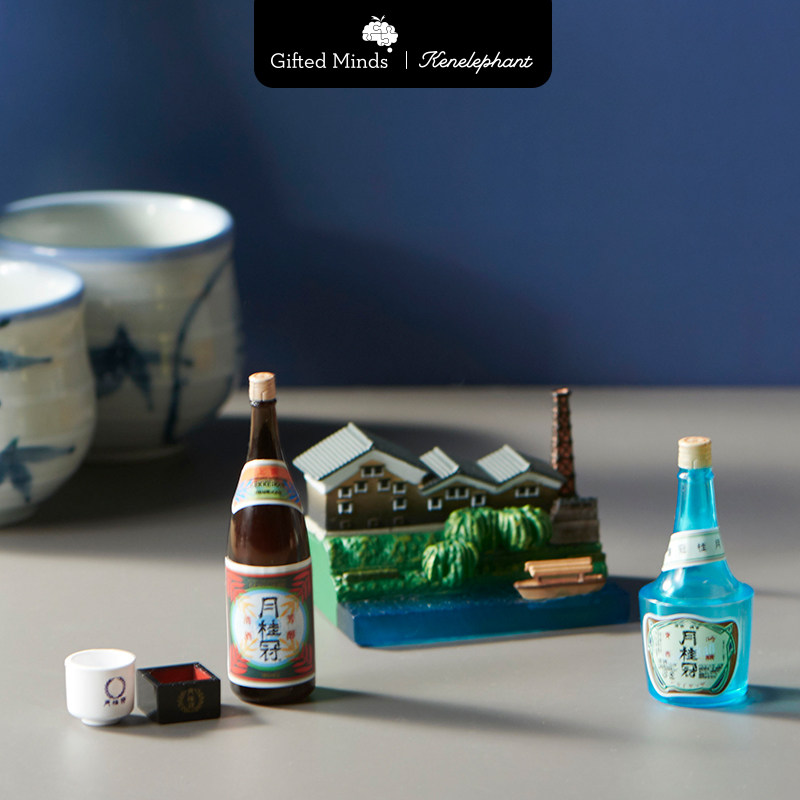 Kenelephant京都月桂冠 盲盒时尚潮玩摆件日式酒馆食玩酒微缩模型