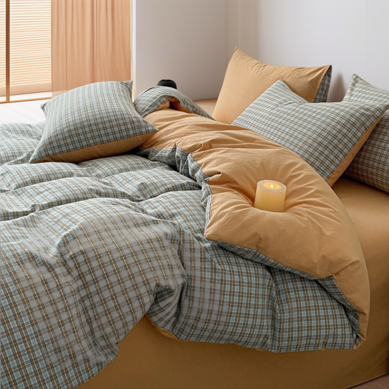 2026新款A类四件套100全棉纯棉水洗棉四季通用裸睡单床笠床上用品,床上用品,床品套件/四件套/多件套,淘宝优惠券,粉丝福利购,淘宝优惠卷