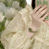 小清新简约气质女生手表女款 学生小众ins风初高中生考试专用防水