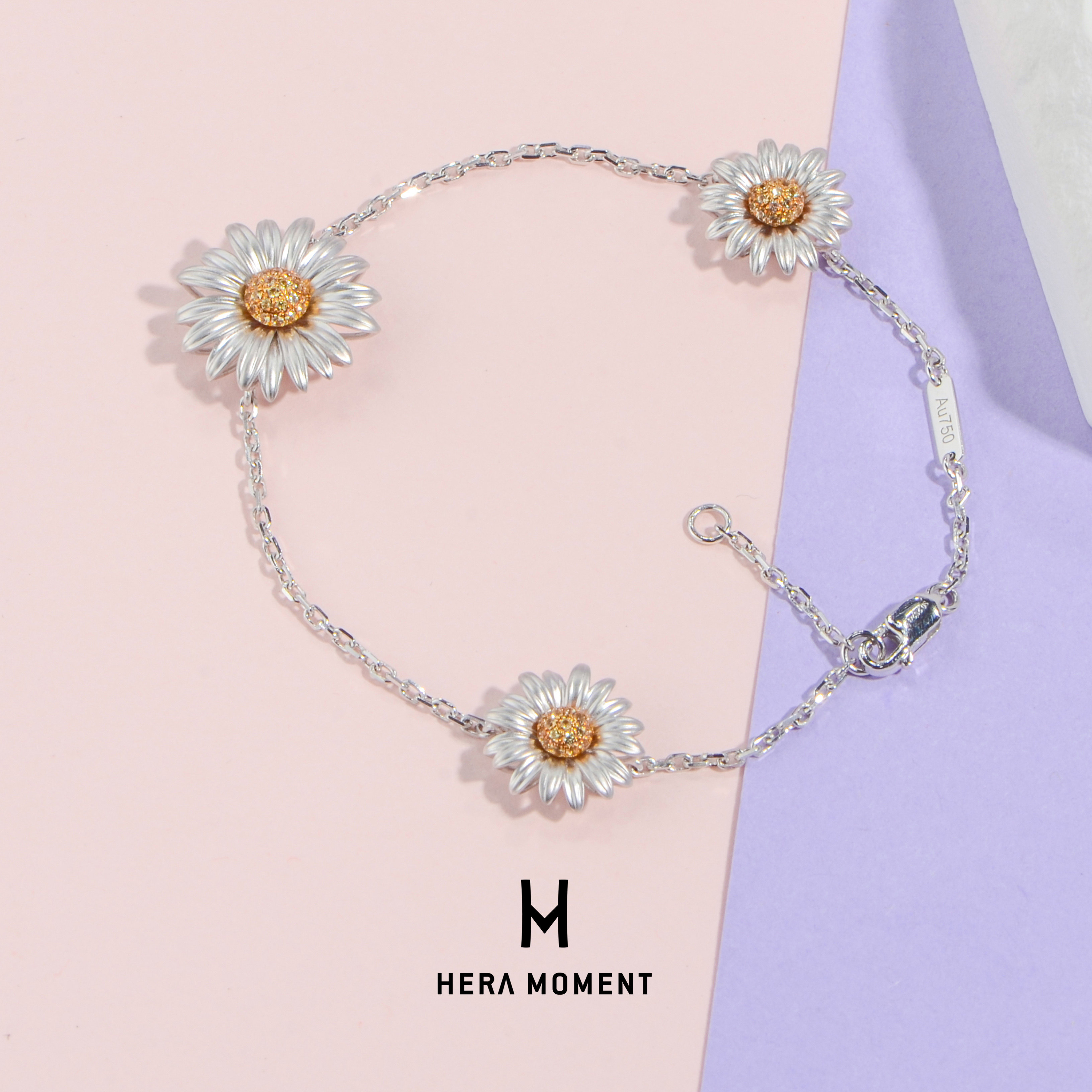 赫拉臻藏18K金蓝宝石钻石手链