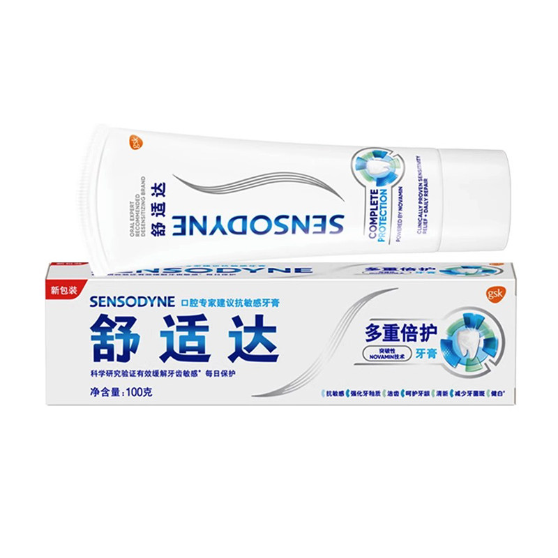 舒适达 多重倍护抗敏感牙膏 100g 7效合1清洁口腔含氟薄荷香味怎么样,好用不?