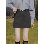 高腰毛呢半身裙女高智感气质修身 显瘦包臀A字裙防走光呢子短裙潮