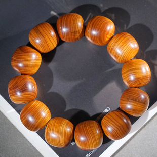太行黑油崖柏陈化老料老型珠佛珠手串单圈手链木串手饰男女款文玩