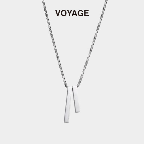 VOYAGE钛钢小众设计感吊坠项链