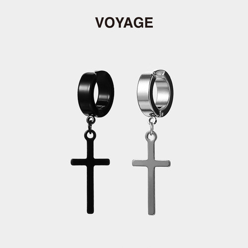 VOYAGE十字架耳骨夹女小众设计感