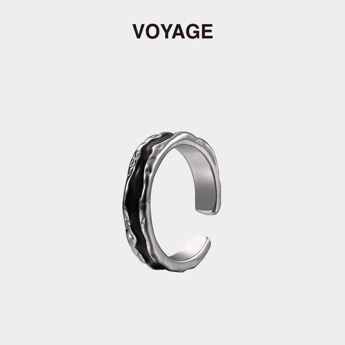VOYAGE暗黑可调节开口戒指潮牌