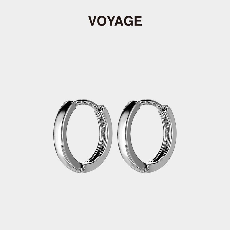 VOYAGE素圈耳钉小众设计高级感潮